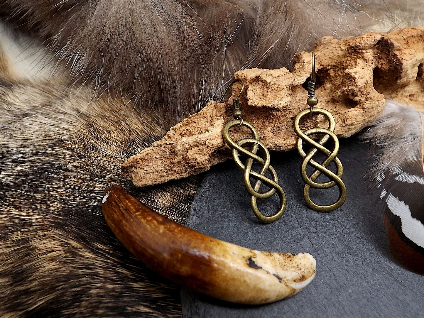 Boucles d'oreilles viking inspiration Lagertha.