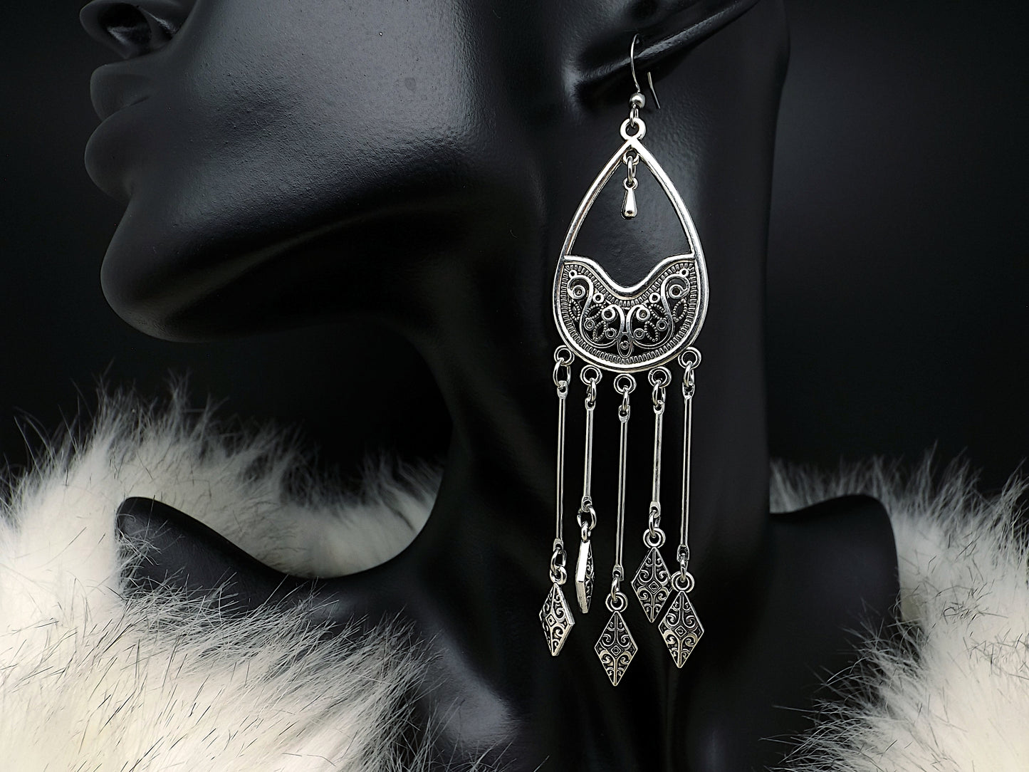 Boucles d'oreilles viking pour quotidien ou pour mariage.