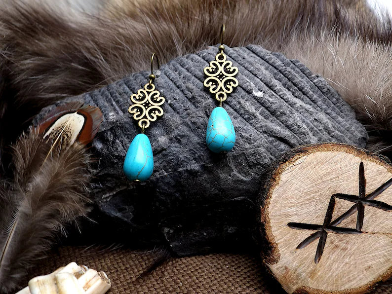 Boucles d'oreilles viking inspiration Lagertha.